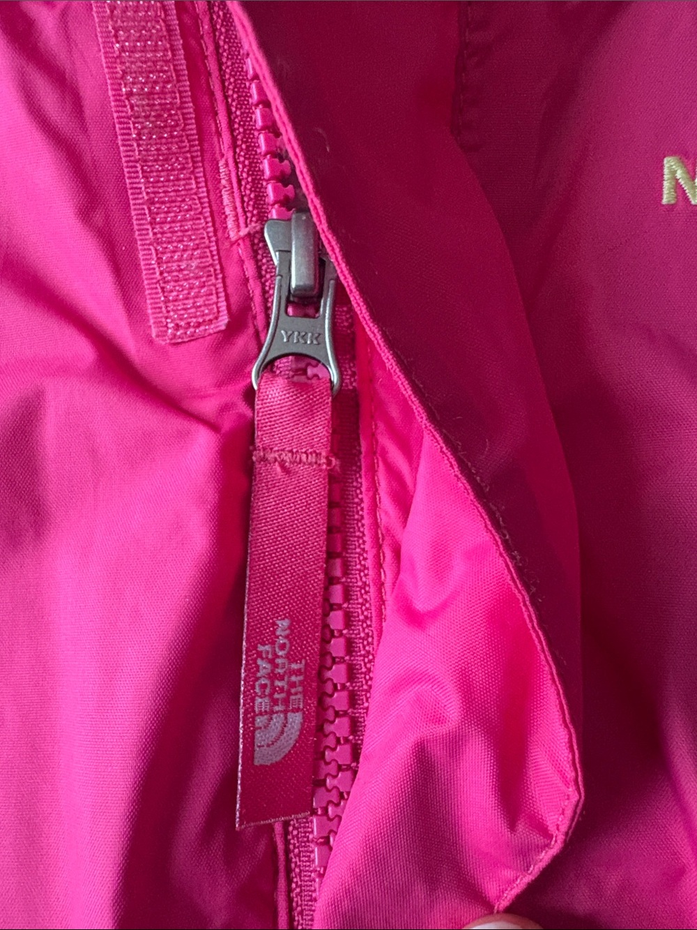 The North Face Girls' Bright Pink Hooded Raincoat - Picture 5 of 8
